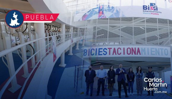 Inauguran el primer Bici Estacionamiento Masivo de Puebla; será gratuito