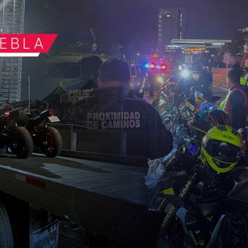 Sanciona SSP a motociclistas por arrancones en la Atlixcáyotl