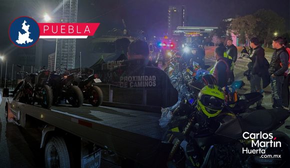 Motocicletas - arrancones Sanciona SSP a motociclistas por arrancones en la Atlixcáyotl