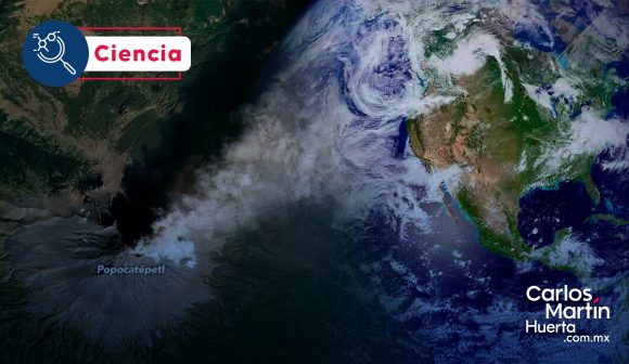 NASA revela imagen desde el espacio de la actividad del Popocatépetl