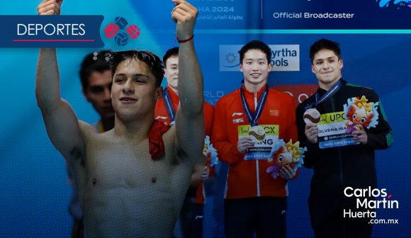Osmar Olvera gana medalla de bronce en trampolín de 3m en Campeonato Mundial