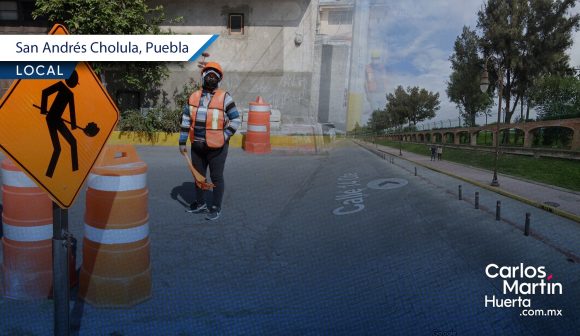 Regresa el doble sentido en la 14 Oriente de San Andrés Cholula; inician obras