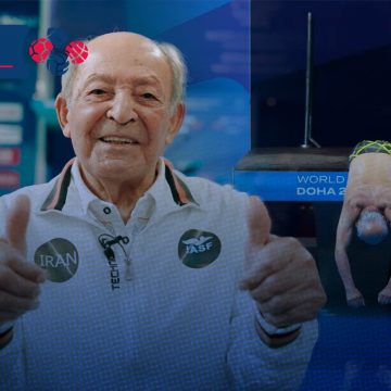 (VIDEO) Clavadista de 100 años se lleva medalla en Doha 2024