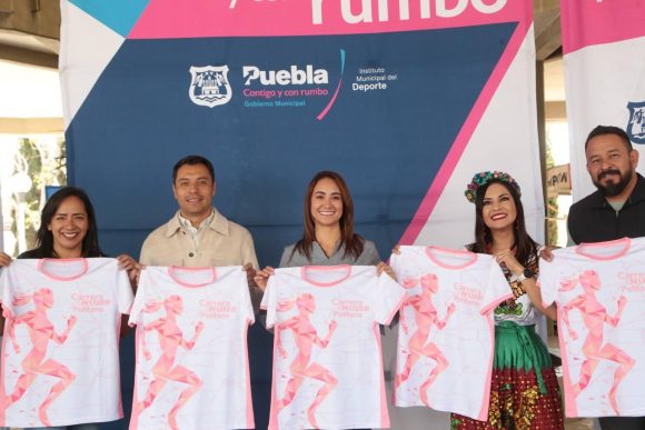 Fue presentada la playera de la Carrera de la Mujer Poblana 2024