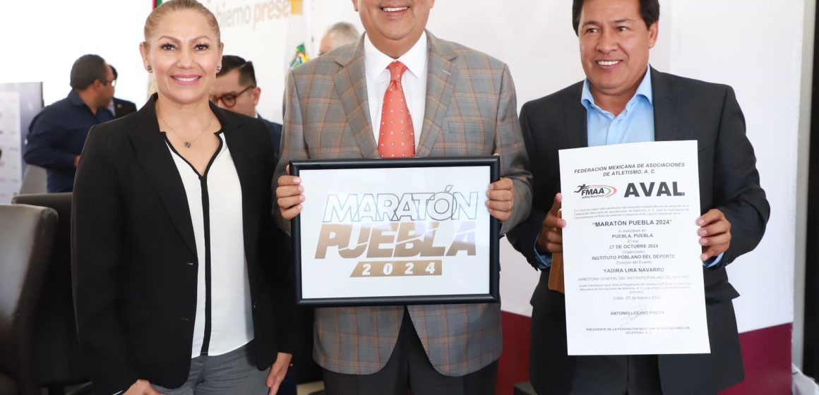 El INPODE presentó el Maratón Puebla 2024; el evento buscará la distinción “Élite”