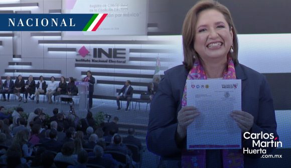 Xóchitl Gálvez - registro INE Xóchitl Gálvez registra su candidatura a la presidencia ante el INE