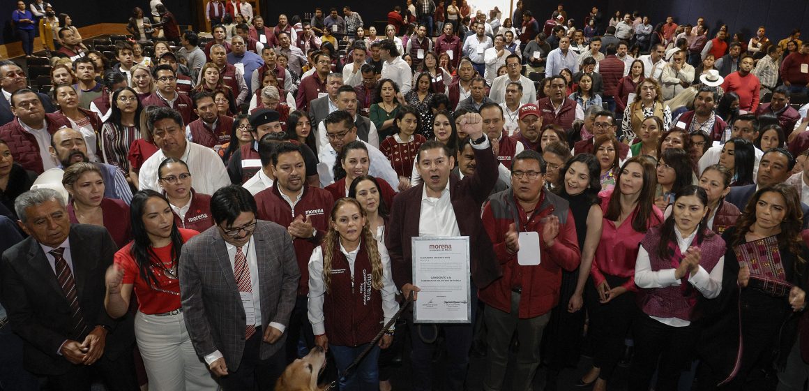 Morena ratifica a Alejandro Armenta como su candidato a la gubernatura de Puebla