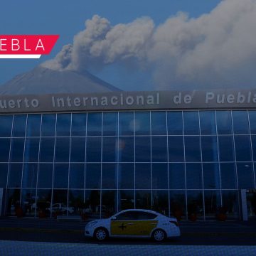 Suspenden operaciones en Aeropuerto de Puebla por ceniza del Popocatépetl