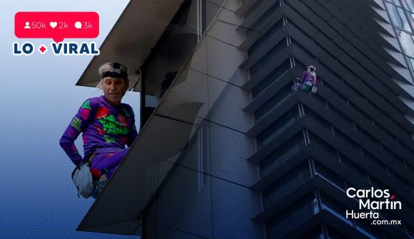 (VIDEO) Alain Robert ‘Spiderman’ francés escala a sus 61 años rascacielos en Manila