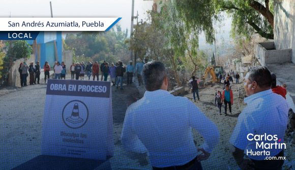 Anuncian cierres en vialidades de San Andrés Azumiatla por obras