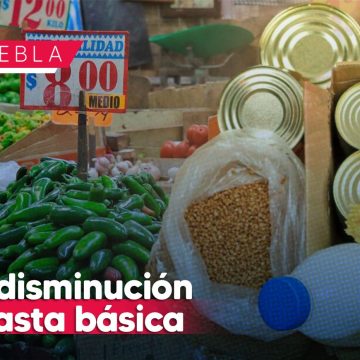 Canasta básica en Puebla presentó ligera disminución de febrero a marzo