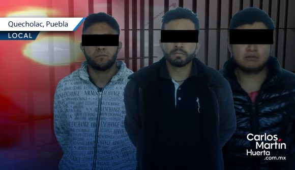 Detienen en Quecholac a presuntos vendedores de droga