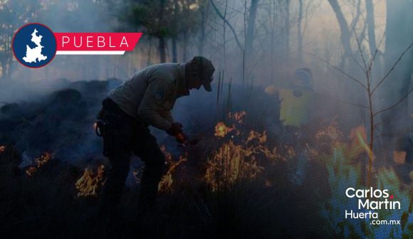 Se realizan vuelos de supervisión para identificar la ruta del combate al incendio: Segob