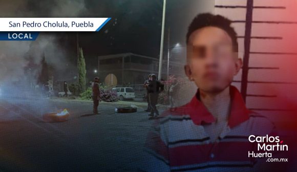 Ladrón intenta robar iglesia en San Pedro Cholula y casi lo linchan