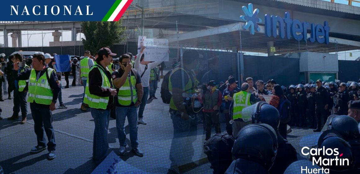 Ex trabajadores de Interjet bloquearon T1 del AICM por falta de pago