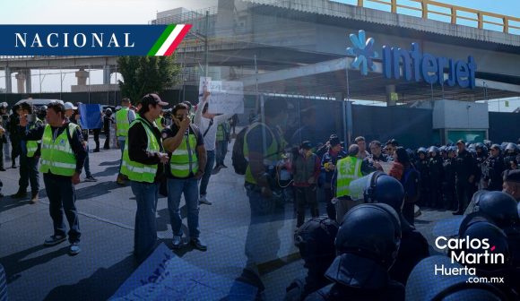 Manifestación Intejet Ex trabajadores de Interjet bloquearon T1 del AICM por falta de pago