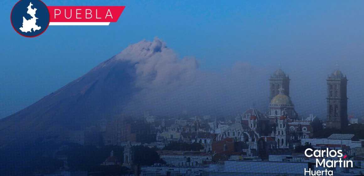 No hay contingencia ambiental en Puebla tras caída de ceniza