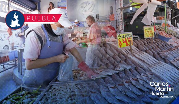 Aumenta la venta de pescados y mariscos en Puebla