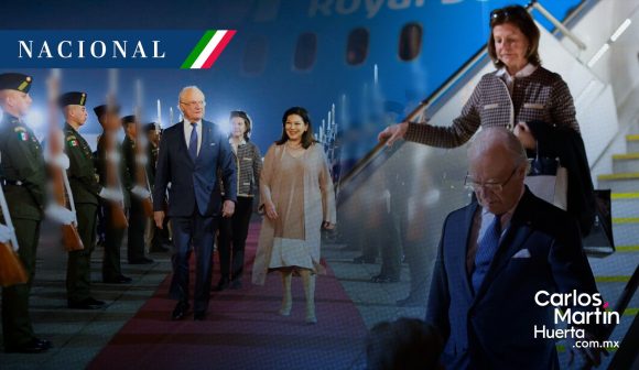 Llegan a México los reyes de Suecia; se reunirán con AMLO en Palacio Nacional