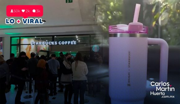 Starsbucks vaso rosa Largas filas y peleas en Puebla provoca el vaso rosa de Starbucks