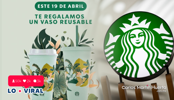 Starbucks regalará vasos reutilizables por el Día de la Tierra: ¡Descubre cómo obtenerlos! 19 DE ABRIL