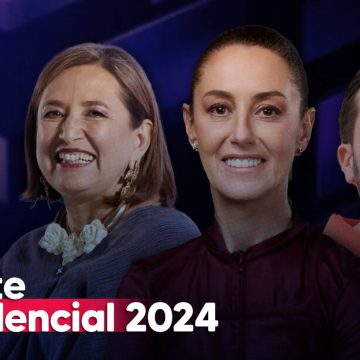 Hoy, Sheinbaum, Gálvez y Álvarez en el primer debate presidencial