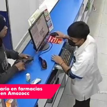 Solitario sujeto asalta a empleados de farmacias similares en Amozoc
