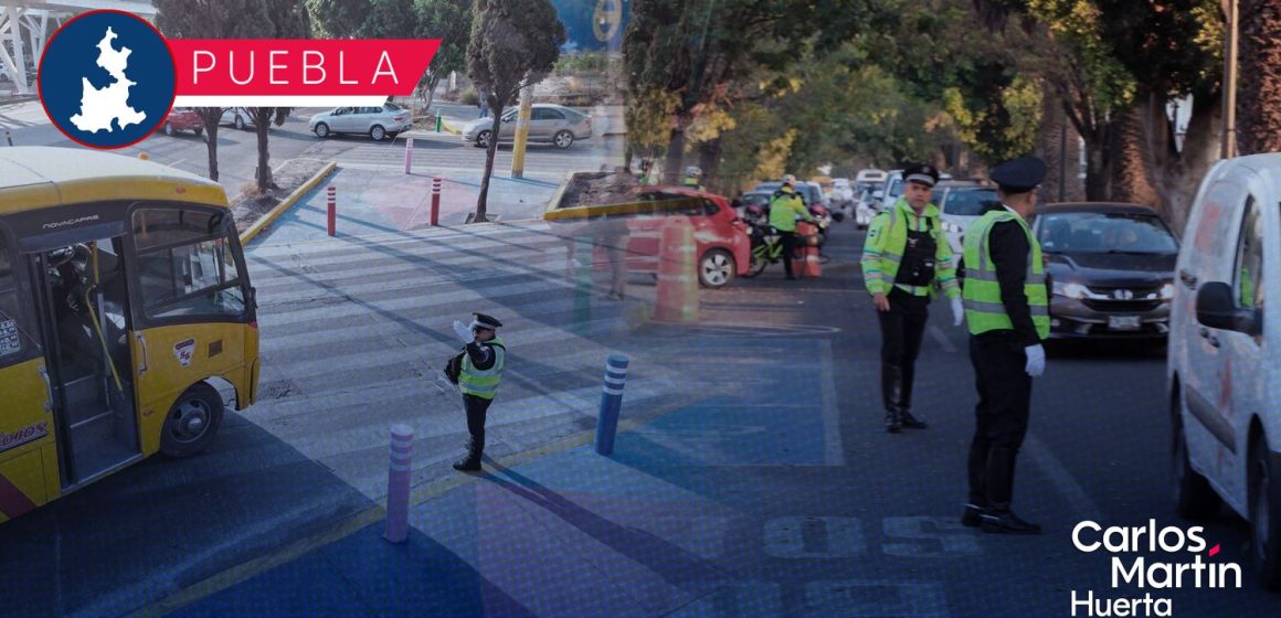 Ayuntamiento de Puebla realiza operativo tras regreso a clases