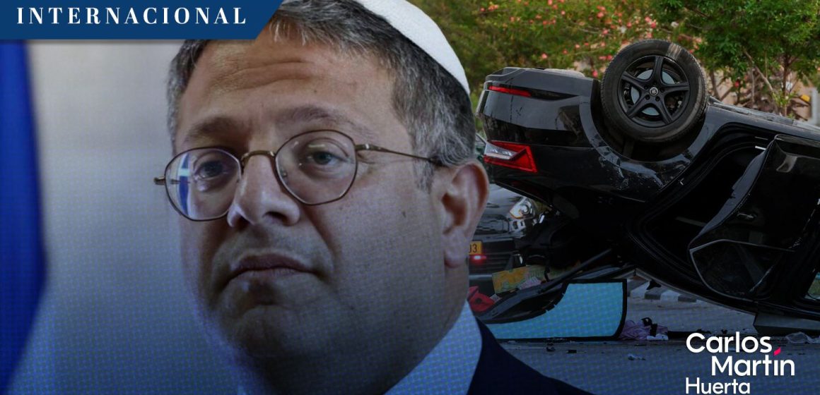 Ministro de Seguridad de Israel Ben Gvir resulta herido en accidente de tránsito