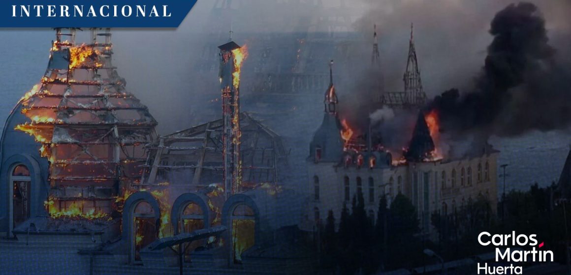 Bombardeo en Odesa deja muertos, heridos e incendio en ‘Castillo de Harry Potter’