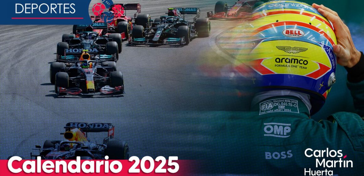 F1 revela calendario de 2025 y fecha del GP de México