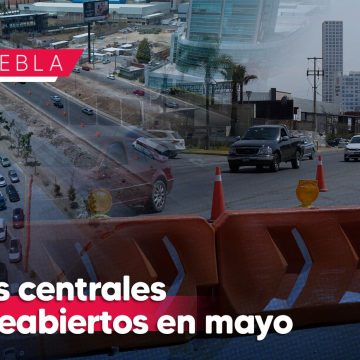 Carriles centrales de Vía Atlixcáyotl serán reabiertos en mayo