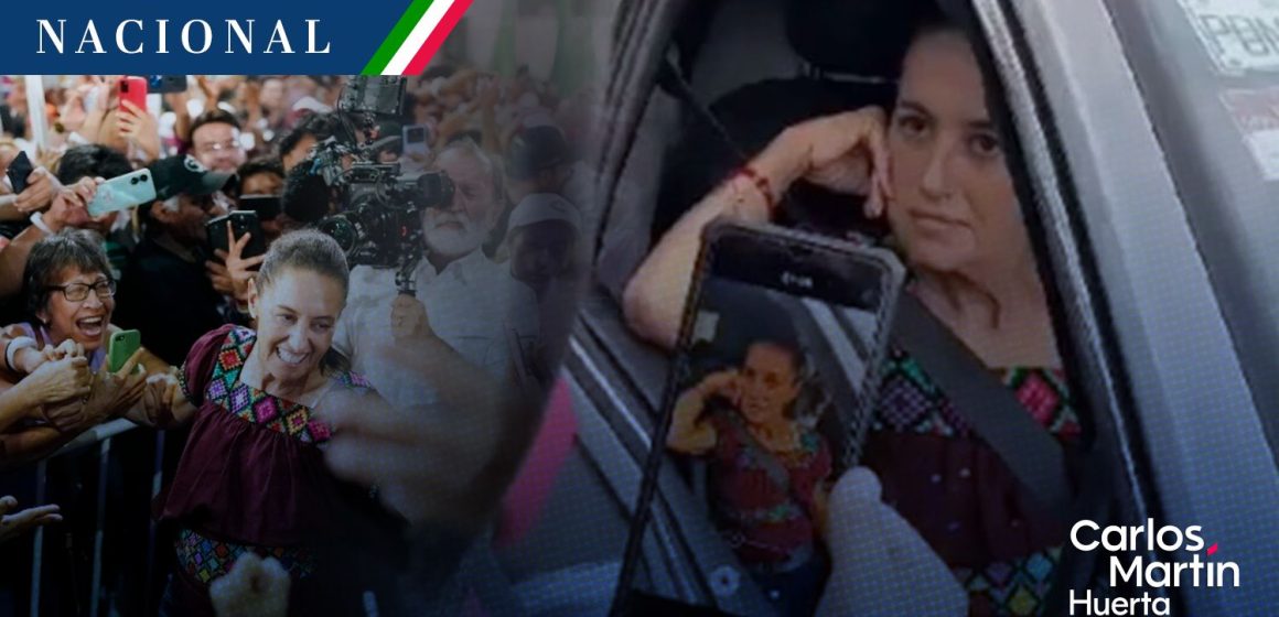 Encapuchados abordan a Sheinbaum en Chiapas; ella insinúa montaje