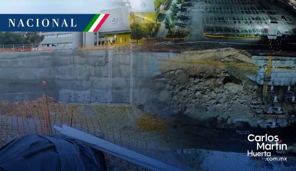 (VIDEO) Colapsa barda de hospital en construcción en Nuevo León