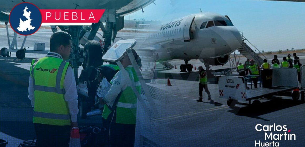 (VIDEO) Decomisan droga en vuelo Puebla-Cancún;  hay dos detenidos