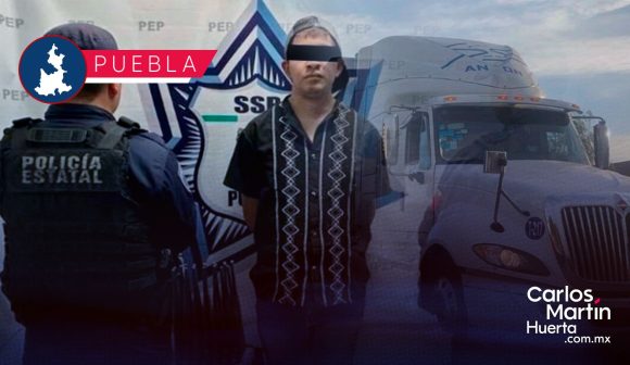 Recuperan tráiler robado en la Puebla – México;  hay un detenido