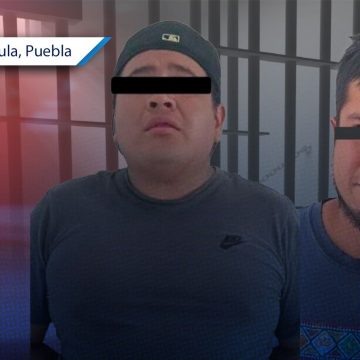 Detienen a dos sujetos y dos menores con armas de fuego en San Andrés Cholula