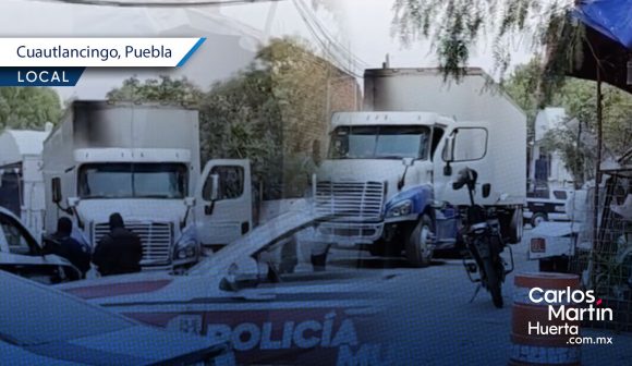 Encuentran tráiler robado en Cuautlancingo; estaba abandonado