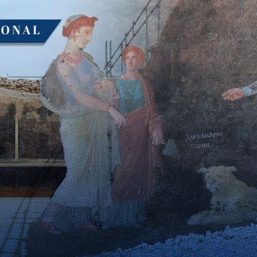 Descubren en Pompeya frescos inspirados en la guerra de Troya