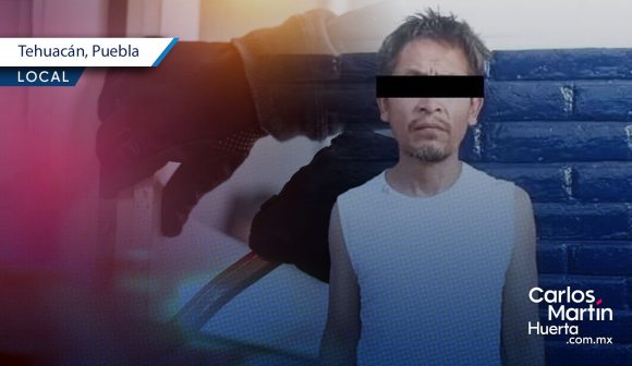 Ladrón intenta robar casa en Tehuacán; fue detenido tras caerse y golpearse la cabeza