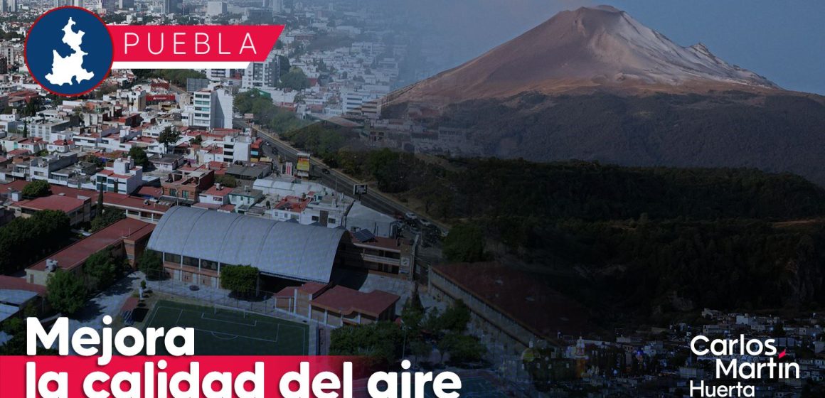 Mejora la calidad del aire en Puebla; no se registra caída de ceniza