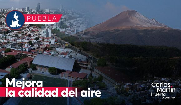 Mejora la calidad del aire en Puebla; no se registra caída de ceniza