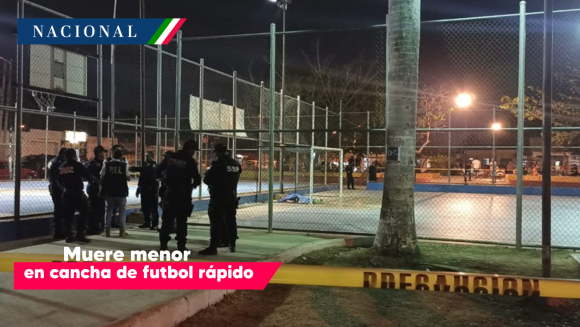 Muere menor en cancha de futbol rápido Muere un niño electrocutado en una cancha de futbol rápido