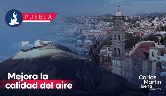 No se registra caída de ceniza en Puebla; mejora la calidad del aire