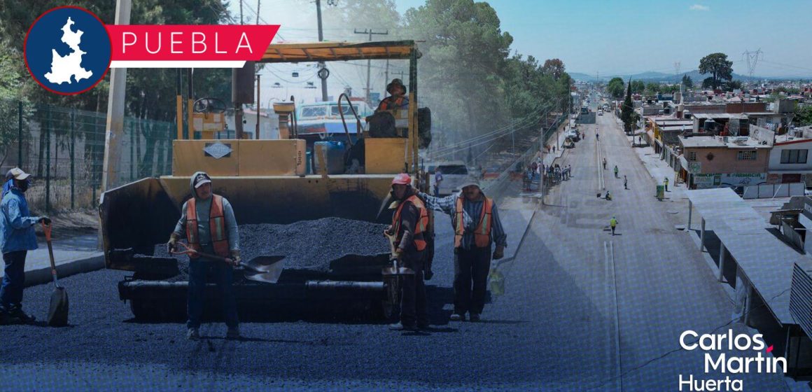Realizan obras en Bulevar Xonacatepec; colocan nuevo pavimento