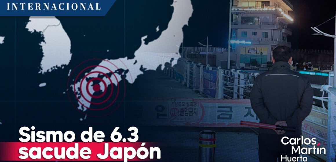 Sismo magnitud 6.3 se registra en Japón