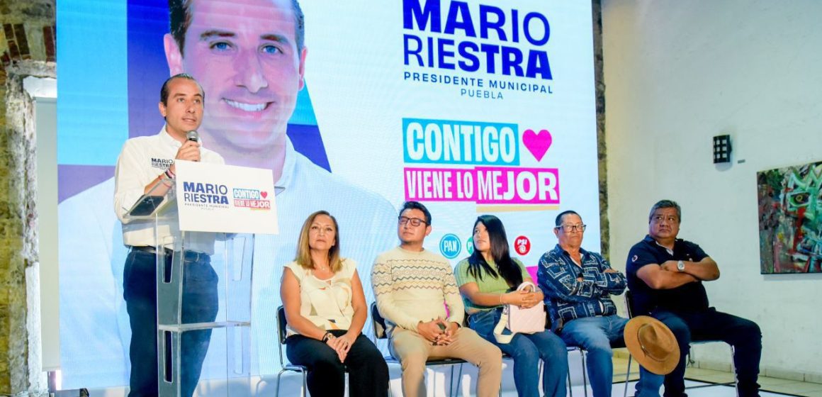 Presenta Mario Riestra plan de desarrollo social y humano para Puebla
