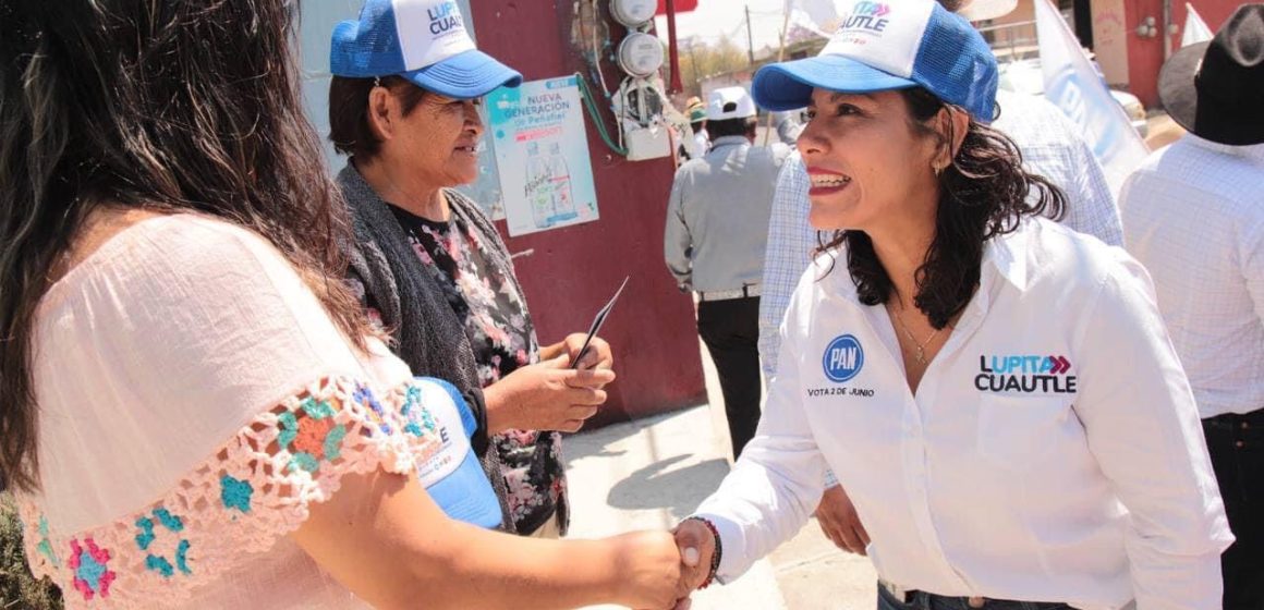 Lupita Cuautle continúa recorriendo San Andrés Cholula