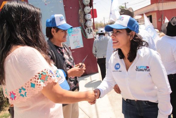 Lupita Cuautle continúa recorriendo San Andrés Cholula