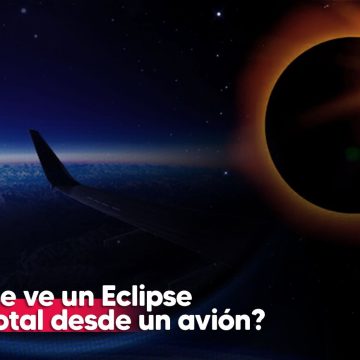 VIDEO Eclipse solar desde un avión